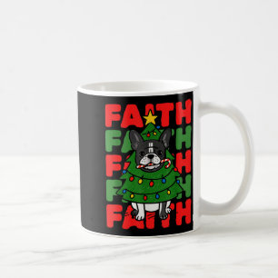 Mug Chien Noël Foi French Bulldog Chiot Famille Gr