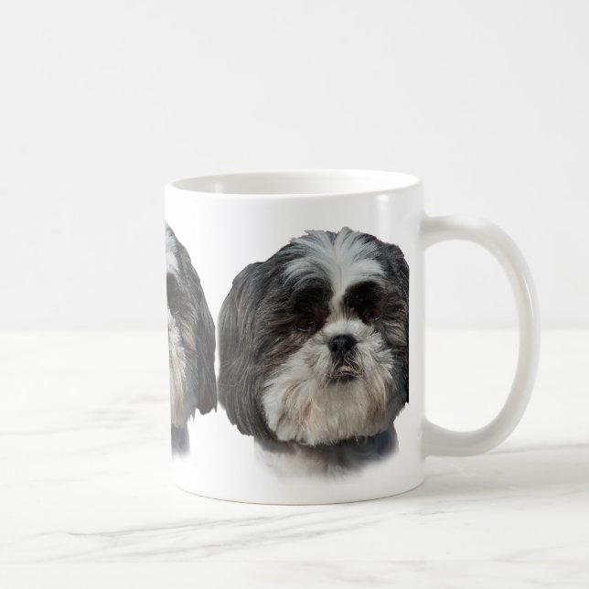 Mug Chien noir et blanc de Shih Tzu (Droite)