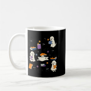 Mug Chien Noir Fantôme Amateur de Lecture Livresque