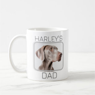 Mug Chien Papa 2 Photo Simple Moderne Minimaliste