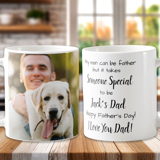 Mug Chien papa Personnalisé Animaux de compagnie Photo (Créateur téléchargé)