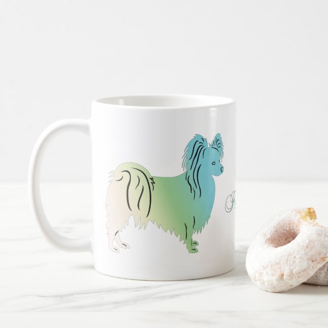 Mug Chien papillon (Avec donut)