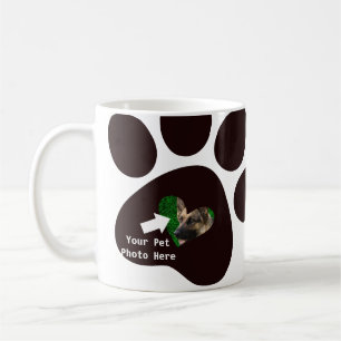 Mug Chien personnalisé animal de compagnie Photo Coeur