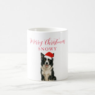 Mug Chien personnalisé avec chapeau de Père Noël Noël