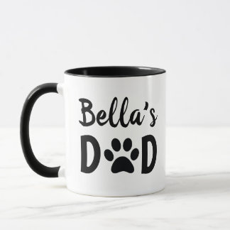 Mug Chien Personnalisé Chat Papa Avec Nom D'Animal De