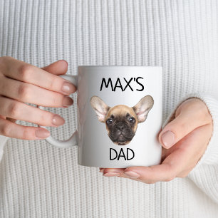 Mug Chien personnalisé Papa Maman Chien Nom du visage 