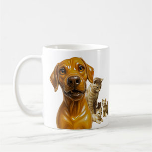Mug Chien rencontre la maman chat et sa troupe de chat