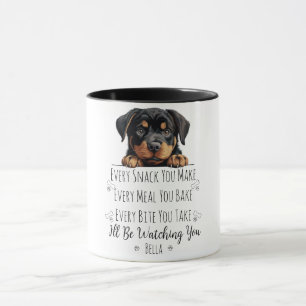 Mug Chien Rottweiler Mignon Drôle Personnalisé