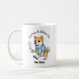 Mug Chien Shiba Inu drôle en costume d'affaires Café