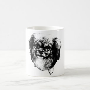 Mug Chien Spaniel Tibétain – Portrait de style enc