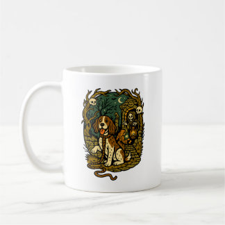Mug Chien squelette esthétique horreur effrayant
