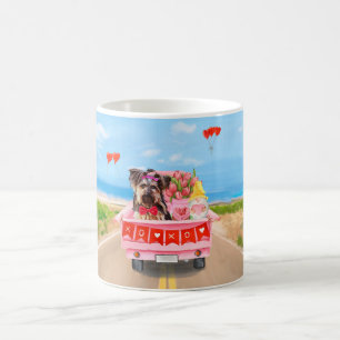 Mug Chien Yorkshire Terrier Saint-Valentin Camion Cœur