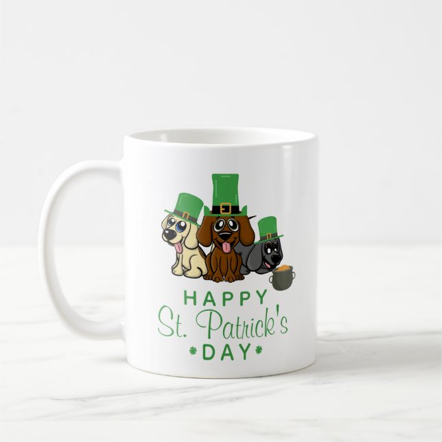 Mug Chiens de la Saint-Patrick pour la Saint-Patrick C (Gauche)