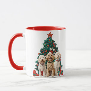 Mug Chiens de Noël Goldendoodle