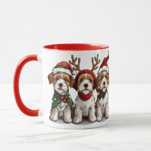 Mug Chiens de Noël Welsh Wire Fox Terrier