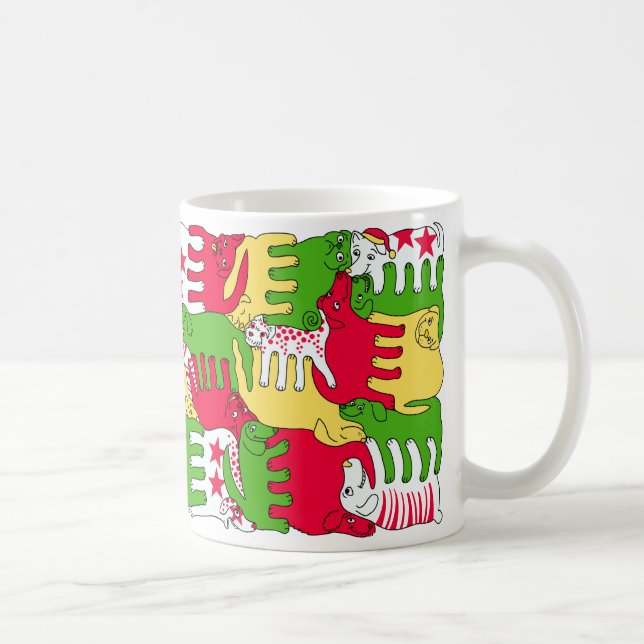 Mug Chiens de stupéfaction d'hiver (Droite)