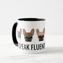 Mug Chiens de taureaux français amusants | Je parle fr