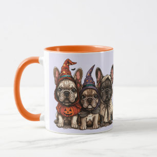 Mug Chiens de taureaux français d'Halloween