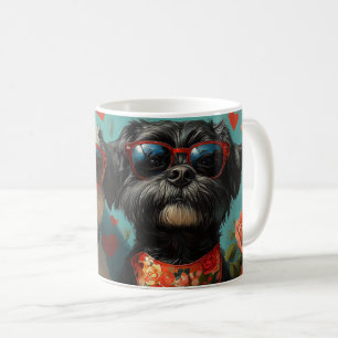 Mug Chiens d'eau portugais Coeur Rose Saint Valentin