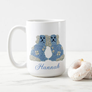 Mug Chiens du Staffordshire Bleu Ginger Jar Jars