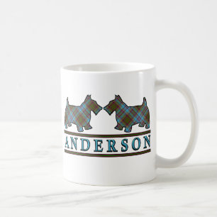 Mug Chiens écossais Clan Anderson Tartan