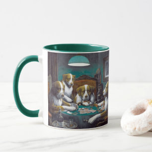 Mug Chiens jouant au poker Cassius Marcellus Coolidge