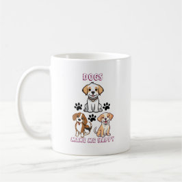 Mug Chiens me rendent heureux - mignon Amoureux des ch