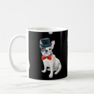 Mug Chiens rouges de cravate d'arc de casquette