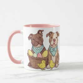 Mug Chiens taureaux de Pâques
