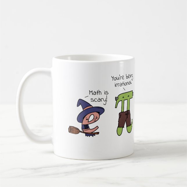 Mug Chiffres irrationnels Math Halloween Enseignant Pi (Gauche)
