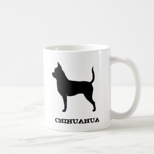 Mug Chihuahua Chien race Silhouettes Custom
