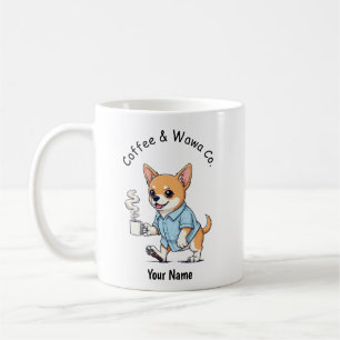 Mug Chihuahua drôle en costume d'affaires Café