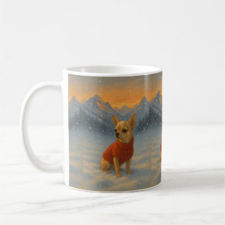 Mug Chihuahua in the Snow