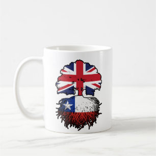 Mug Chili Chili Royaume-Uni Drapeau des racines d'arbr