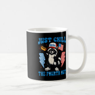 Mug Chill The Quatrième Out Funny Racoon 4 juillet Par