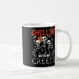 Mug Chillin' Avec Mes Creeps Halloween Trois Ske Horre