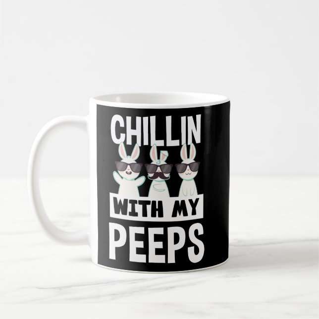 Mug Chillin' Avec Mes Peeps Lapin De Pâques (Gauche)