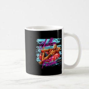 Mug Chillin Comme Un Trump Felon Retro Rose Summer Drô