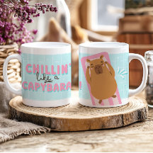 Chillin' like a Capybara Funny Summer tendance