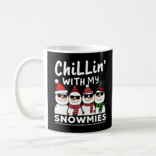 Mug Chillin' With My Snowmies Funky Snowman Christmas