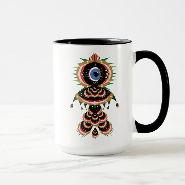Mug Chimera - Boue d'oiseaux de poisson 15oz. (Droite)