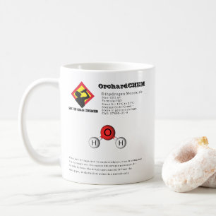 Mug Chimie amusante Dihydrogène Monoxyde (H2O)