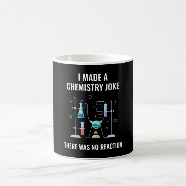 Mug Chimie Plaisanterie Pas de Réaction Chimie (Centre)