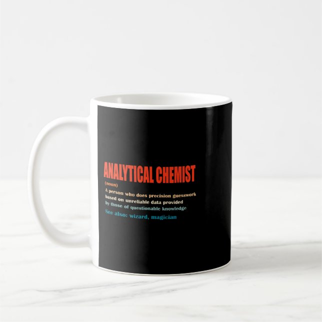 Mug Chimiste Chimiste Analyste Définition Vintage (Gauche)