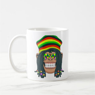 Mug Chimpanzé avec Dreadlocks et Casquette