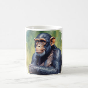 Mug Chimpanzé fou mignon