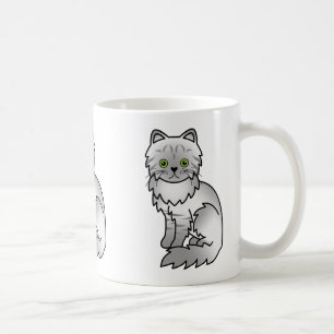 Mug Chinchilla Persan Tigré Argenté Dessin Animé de Ch