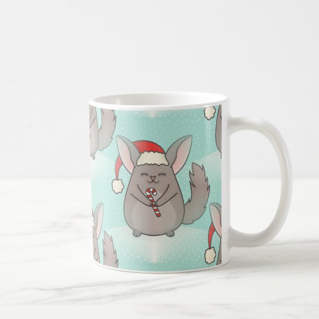 Mug chinchillas de noël (Droite)