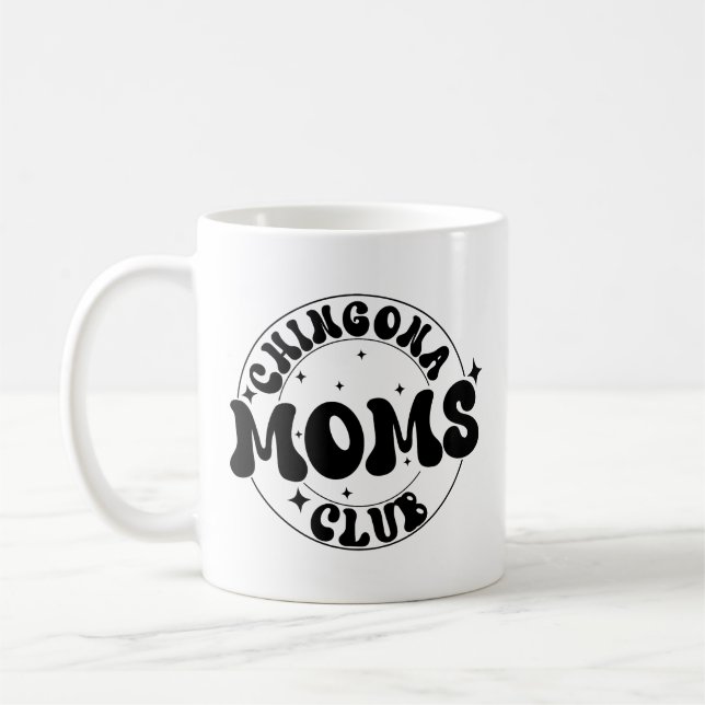 Mug Chingona Moms Club cafecito, rétro (Gauche)