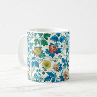 Chinoiserie colorée Modèle Floral traditionnel